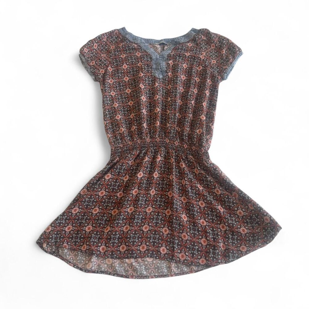 Anany Vintage inspired  Colorful Denim-Look Top | Woman Size Small (38)‎ | Y2K
